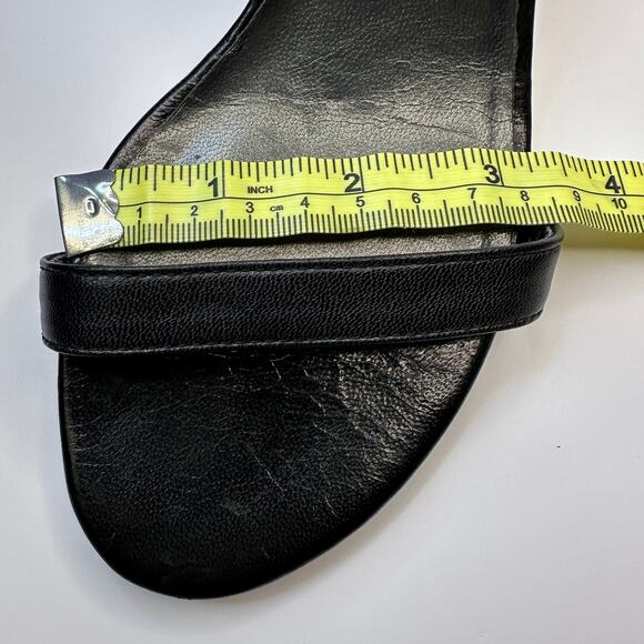 Stuart Weitzman $475 Nunaked Curve 75mm Sandal Heel Black Leather Size 6 M - Picture 12 of 16